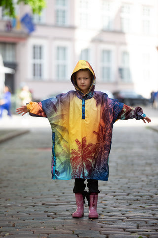 Sunset Kids Poncho