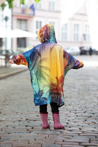 Sunset Kids Poncho