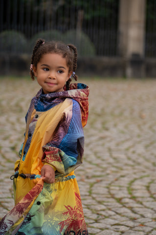 Sunset Kids Poncho