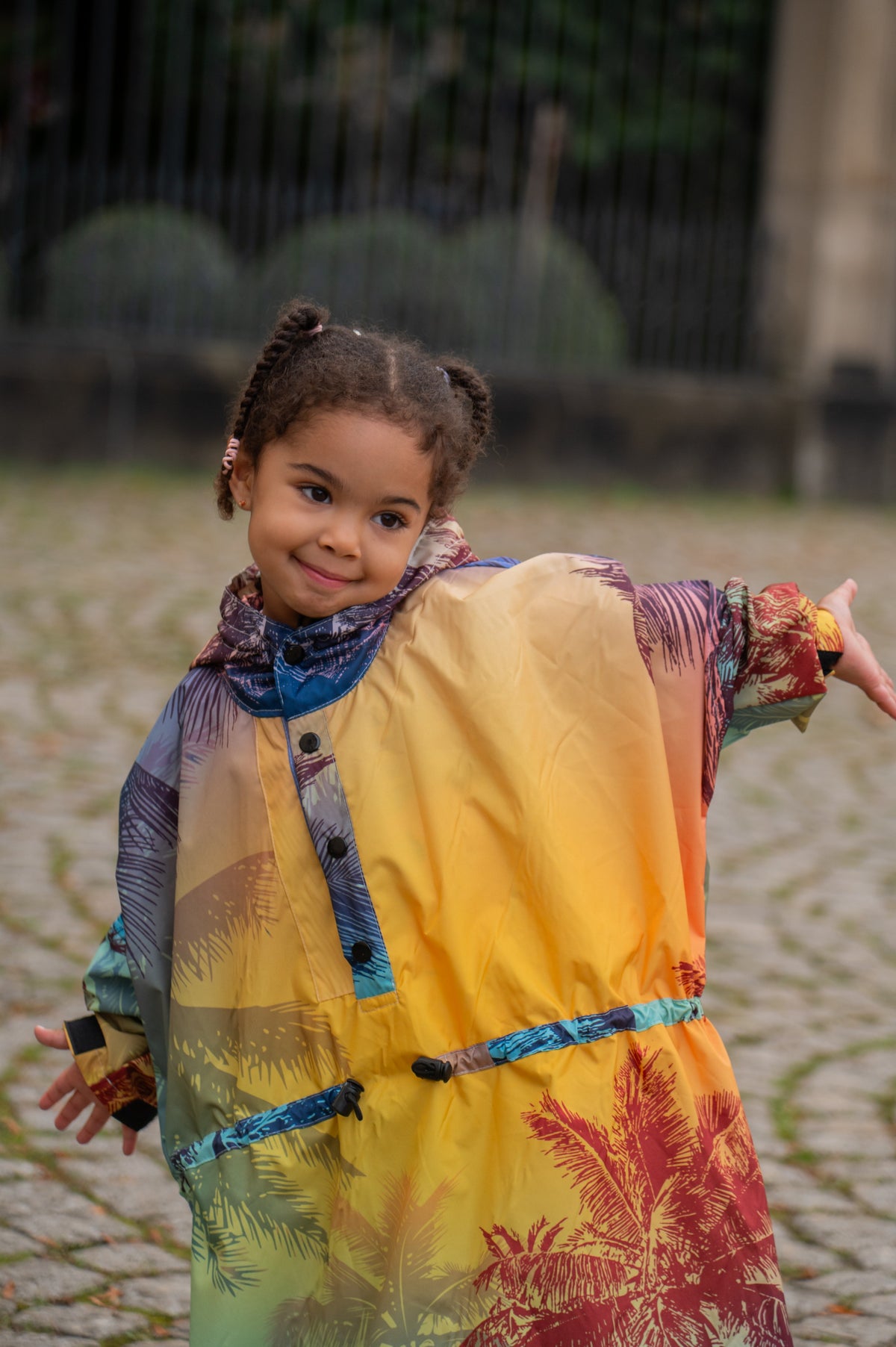 Sunset Kids Poncho